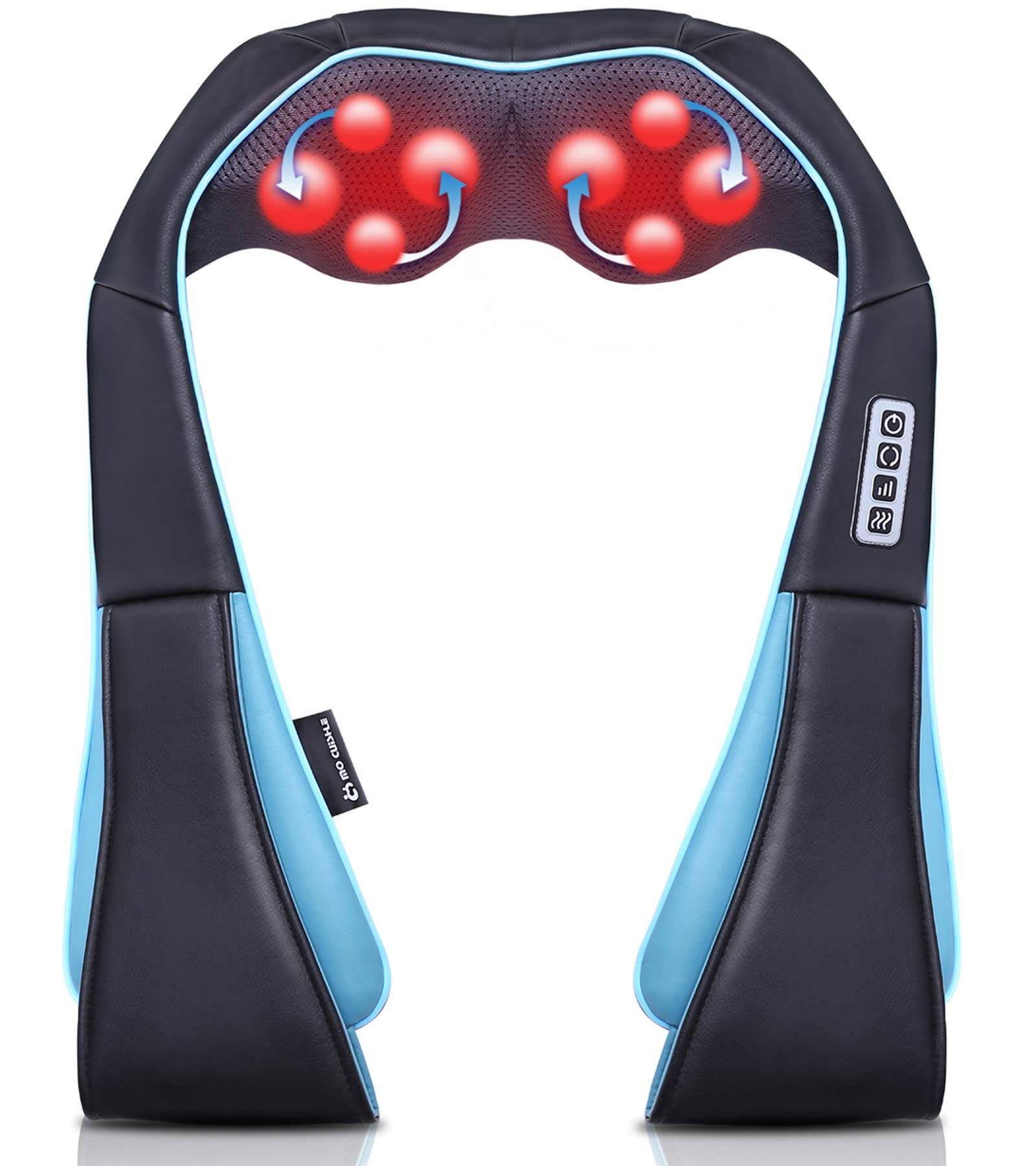 Mo Cuishle Women Men Gifts, Shiatsu Back Shoulder & Neck Massager with Heat | Electric Deep Tissue 4D Kneading Massage, Best Gifts for Mom Dad Wife Husband her Him, Christmas, Birthday (NOT Cordless)