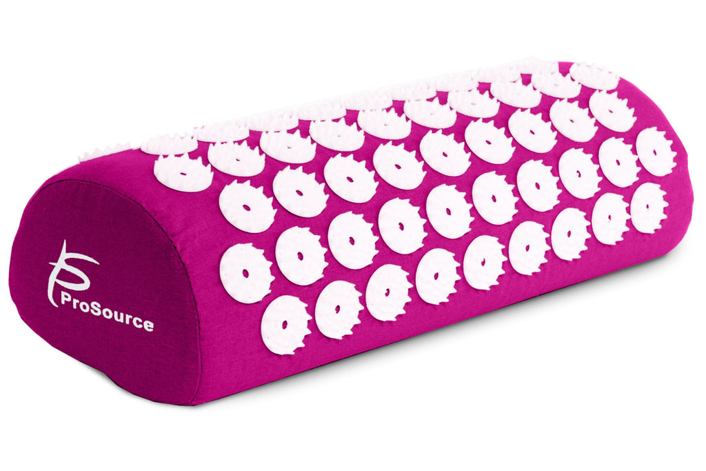 ProsourceFit Acupressure Mat and Pillow Set for Back/Neck Pain Relief and Muscle Relaxation, Grey