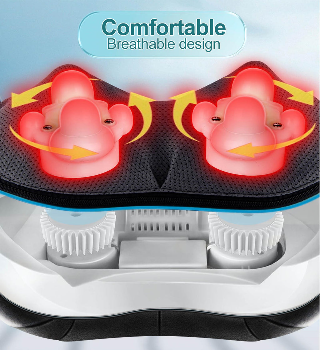 Mo Cuishle Women Men Gifts, Shiatsu Back Shoulder & Neck Massager with Heat | Electric Deep Tissue 4D Kneading Massage, Best Gifts for Mom Dad Wife Husband her Him, Christmas, Birthday (NOT Cordless)