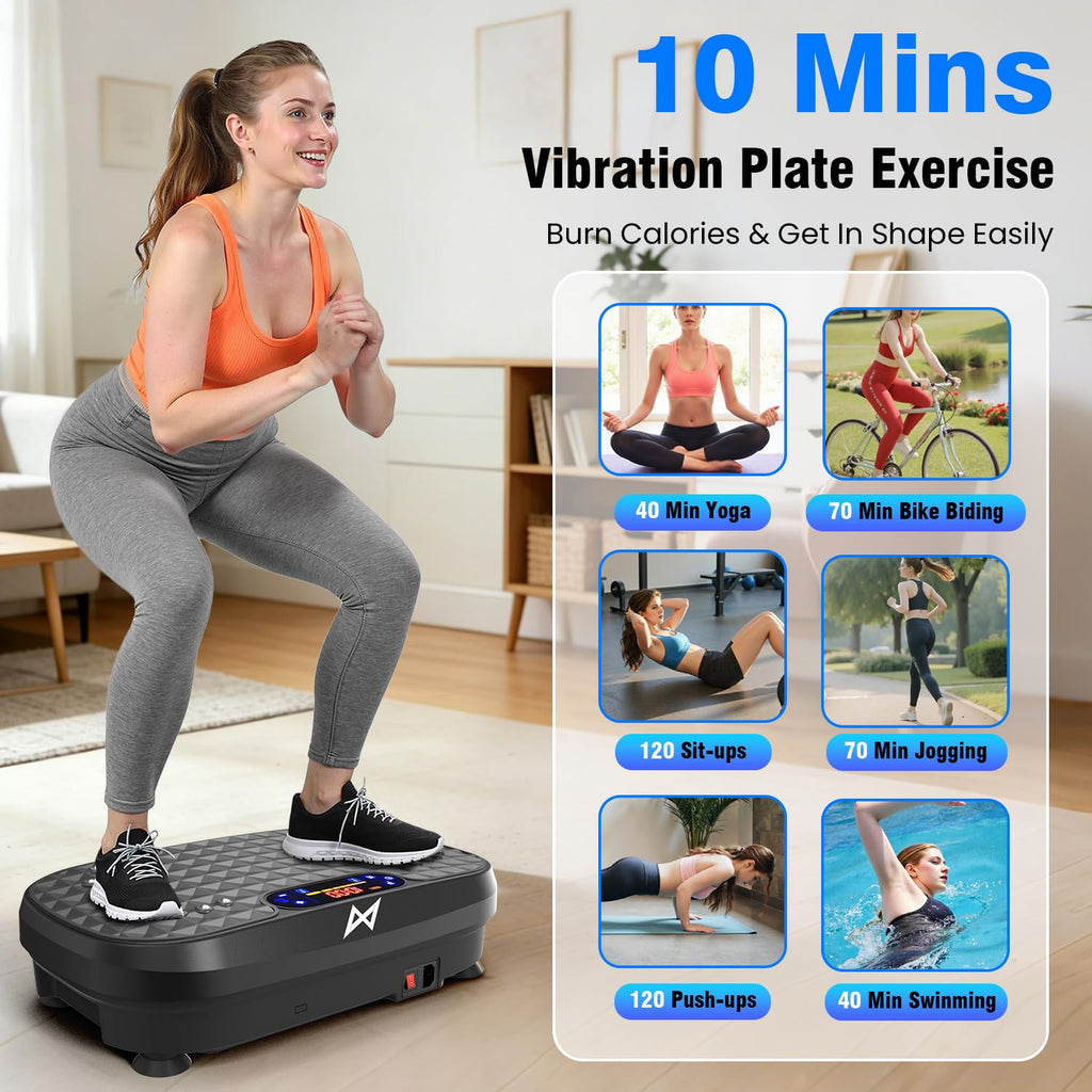 AXV Vibration Plate Exercise Machine Fitness Platform Body Vibrating Board