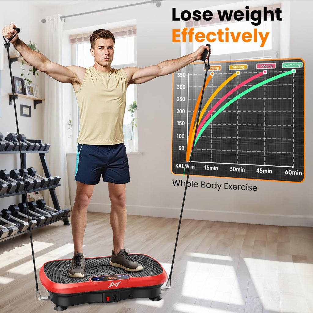 AXV Vibration Plate Exercise Machine Fitness Platform Body Vibrating Board