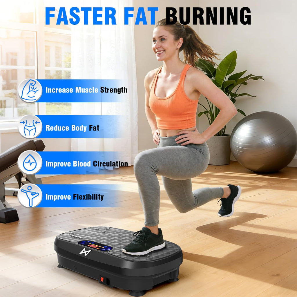 AXV Vibration Plate Exercise Machine Fitness Platform Body Vibrating Board