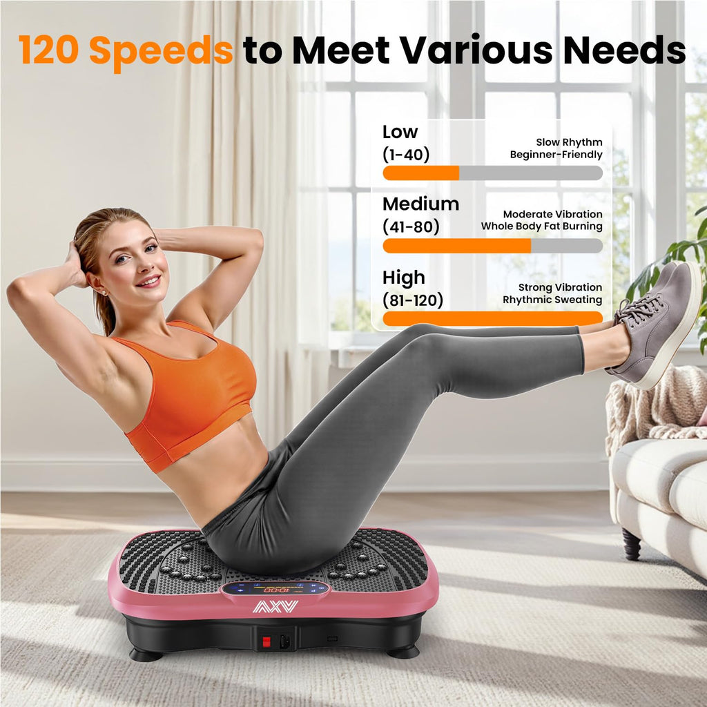 AXV Vibration Plate Exercise Machine Fitness Platform Body Vibrating Board