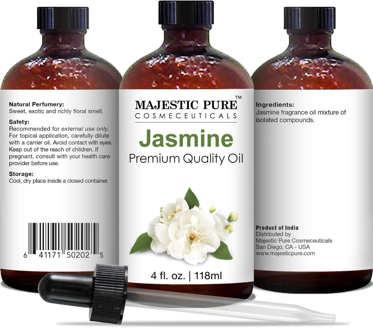 Majestic Pure Lavender Essential Oil for Diffuser - 4 Fl Oz | 100% Natural Essentials Oils for Aromatherapy, Soap and Candle Making Fragrance, Massage and Skin, Lavender Oil