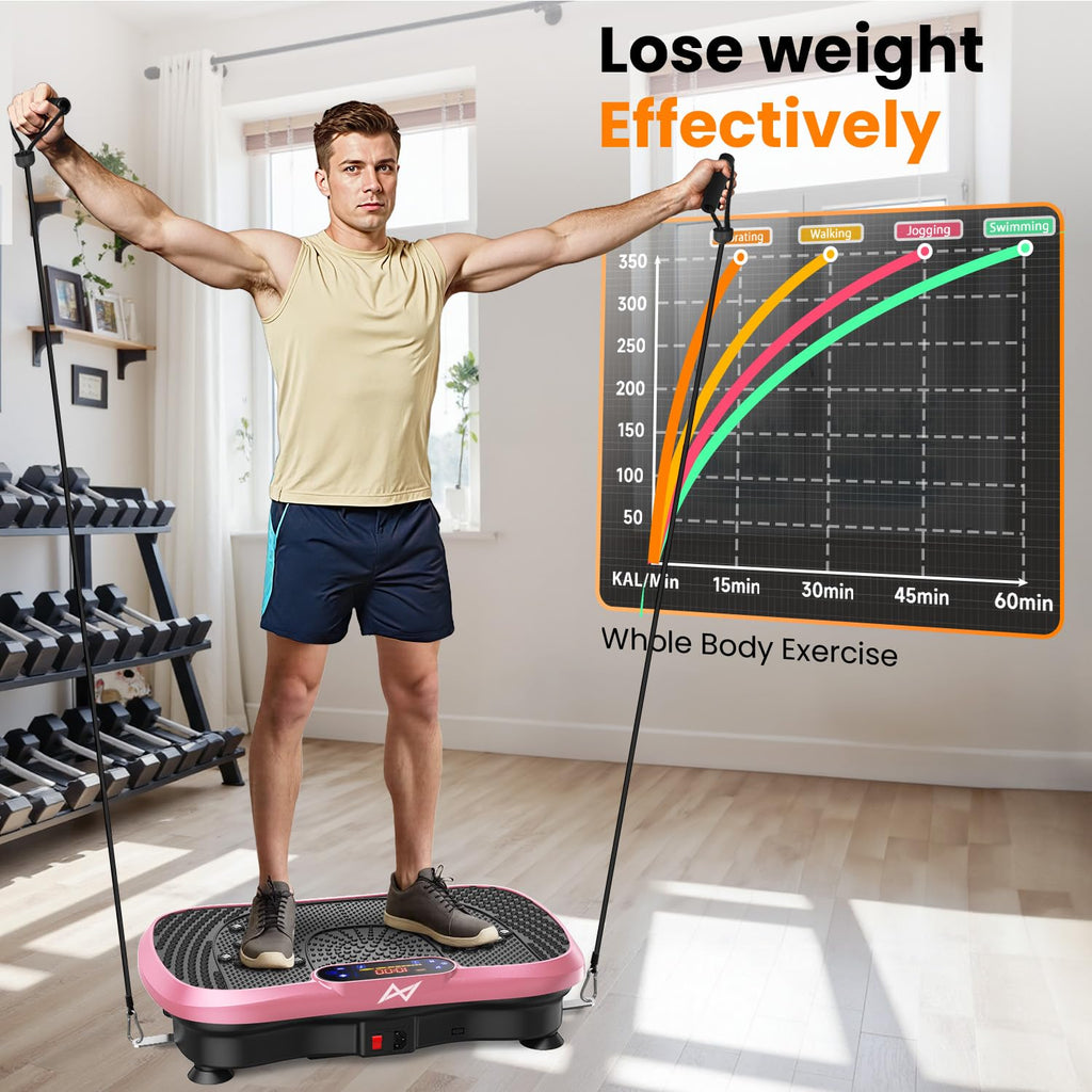 AXV Vibration Plate Exercise Machine Fitness Platform Body Vibrating Board