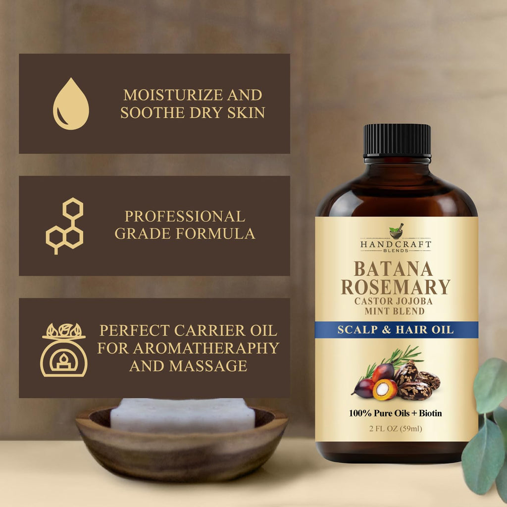 Handcraft Blends Cold-Pressed Organic Castor Oil 16 Fl Oz | Glass Bottle | Roll on Bottle | 100% Pure and Natural | Premium Grade Carrier Oil | Hair, Eyelashes and Eyebrows | Hair and Body