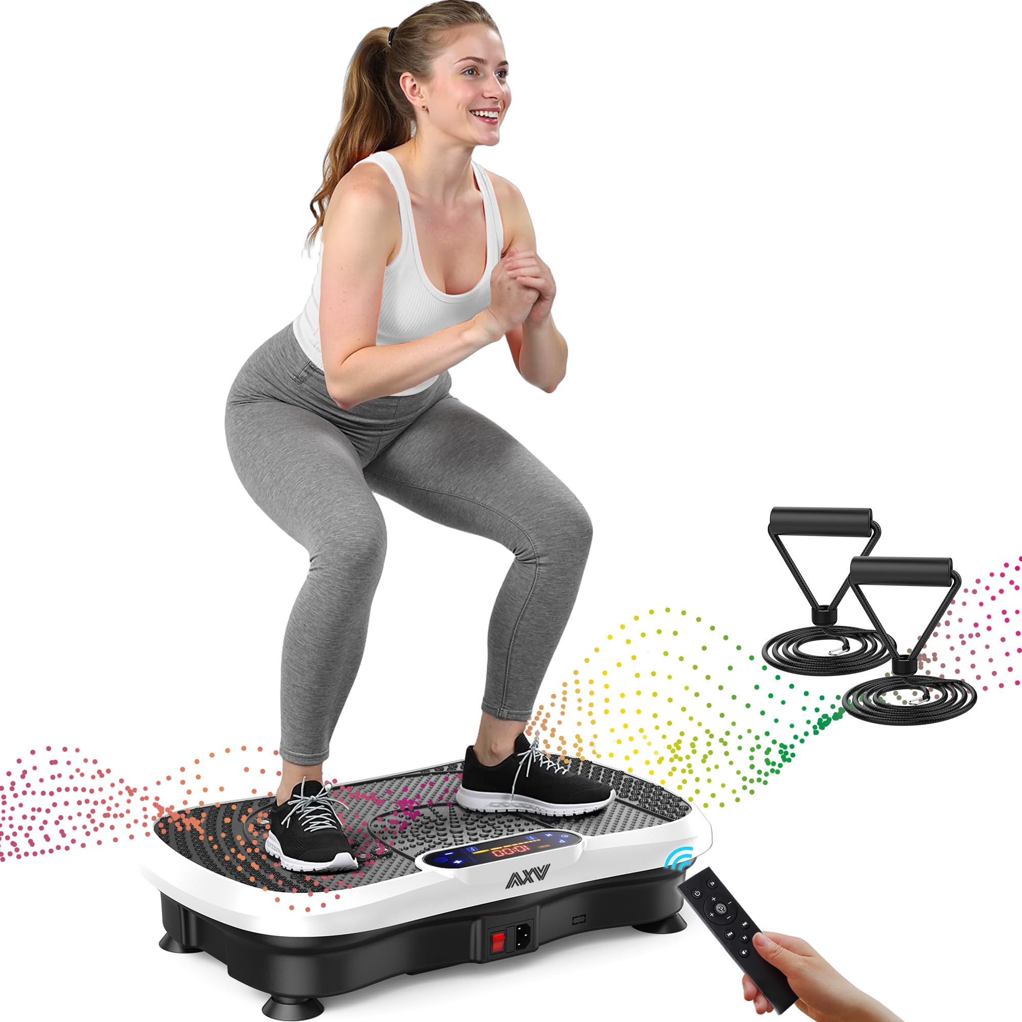 AXV Vibration Plate Exercise Machine Fitness Platform Body Vibrating Board