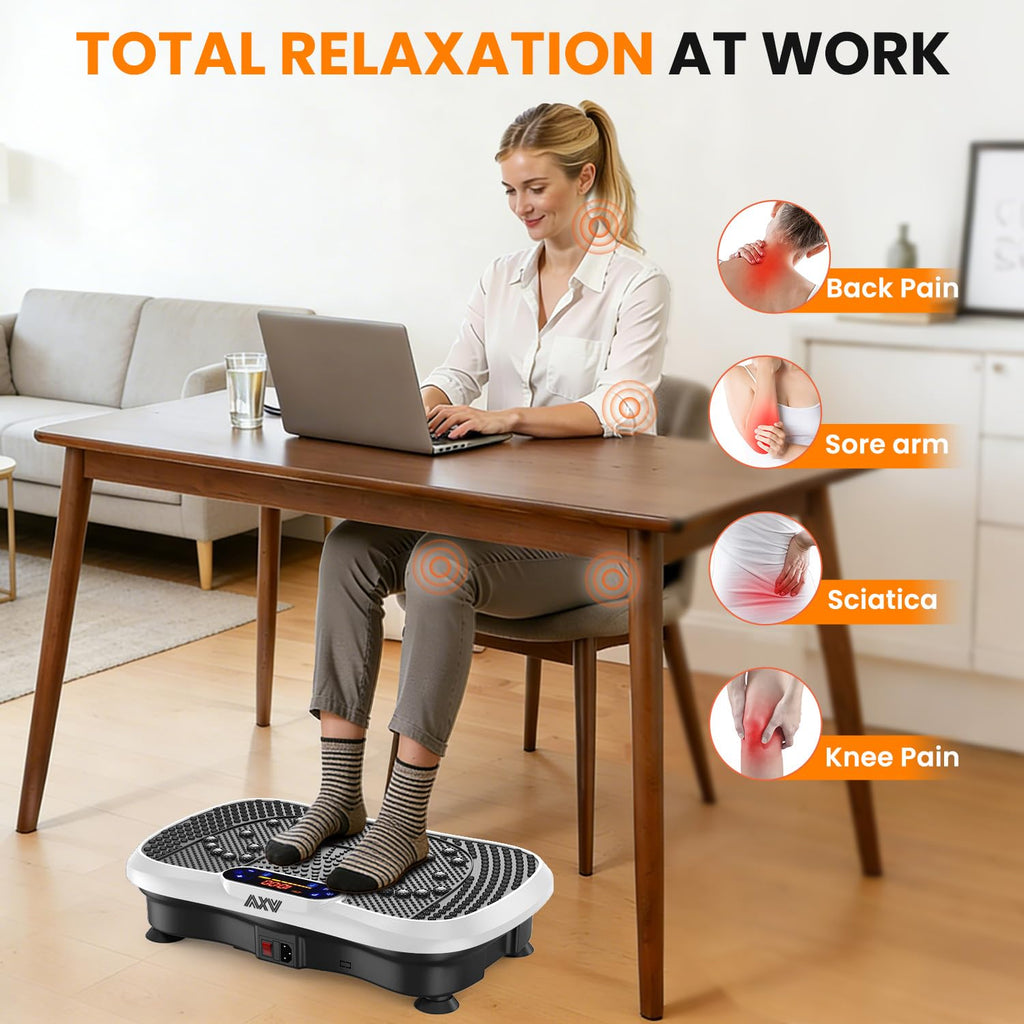 AXV Vibration Plate Exercise Machine Fitness Platform Body Vibrating Board