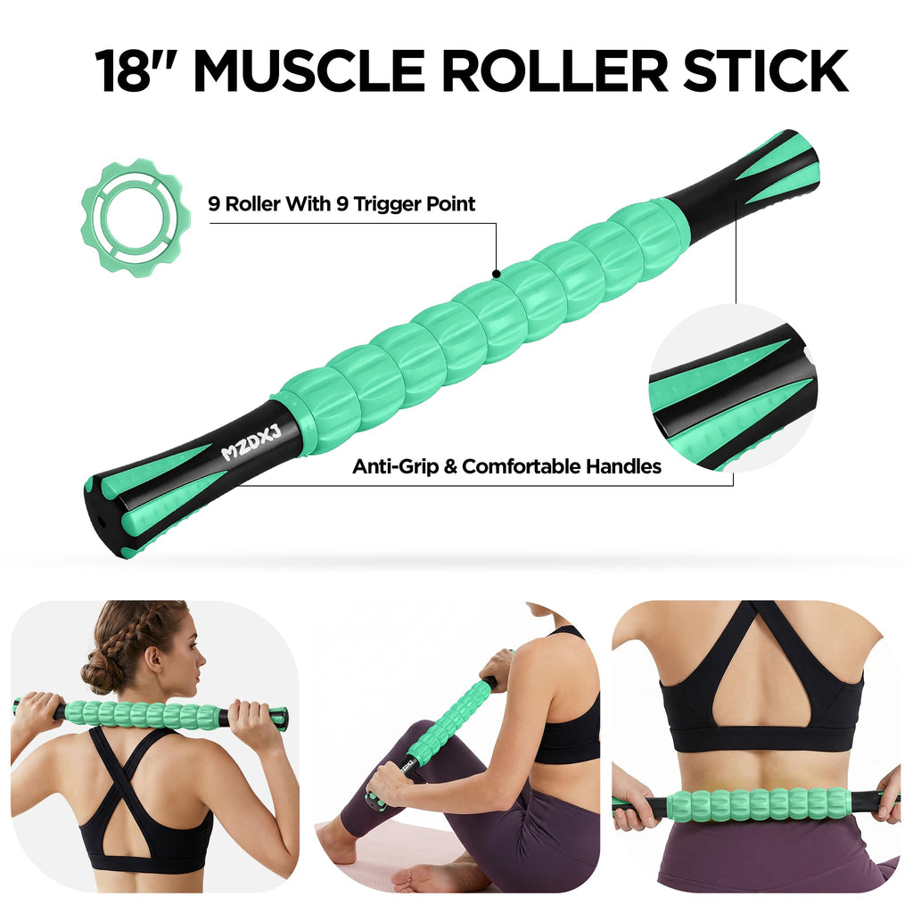 Wooden Cellulite Massage Roller for Legs and Thighs - Handheld Fascia Blaster Tool for Muscle Relief, Lymphatic Drainage & Body Sculpting - Anti Cellulite Massager for Women and Men (12 Wheel)