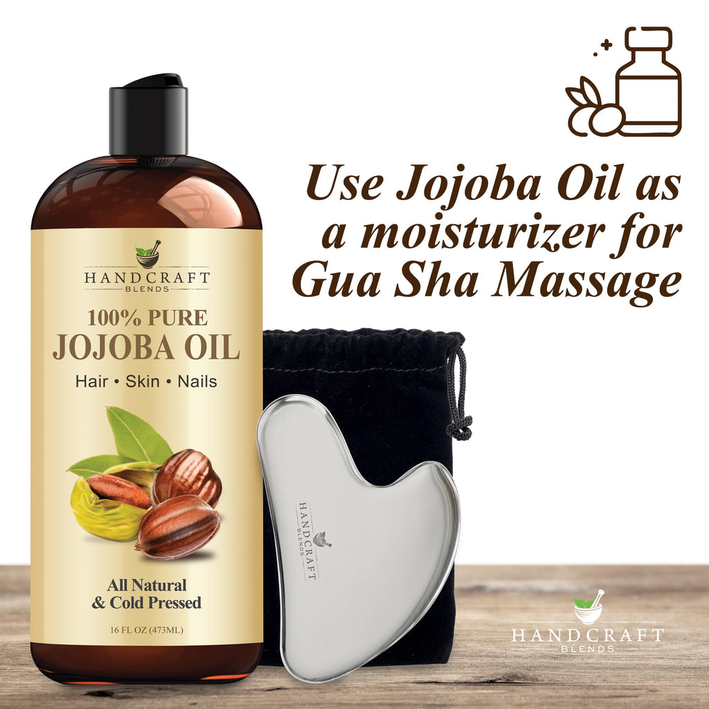Handcraft Blends Cold-Pressed Organic Castor Oil 16 Fl Oz | Glass Bottle | Roll on Bottle | 100% Pure and Natural | Premium Grade Carrier Oil | Hair, Eyelashes and Eyebrows | Hair and Body