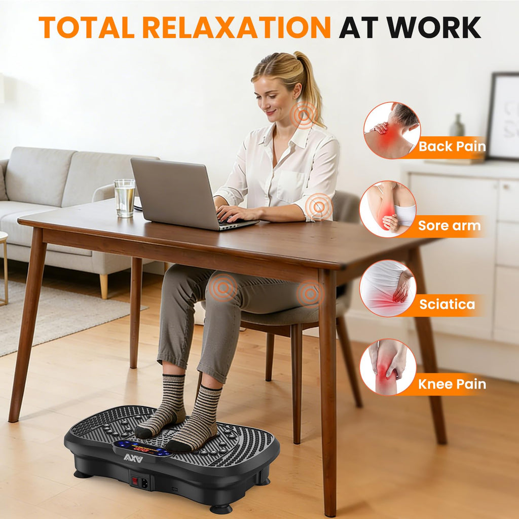 AXV Vibration Plate Exercise Machine Fitness Platform Body Vibrating Board
