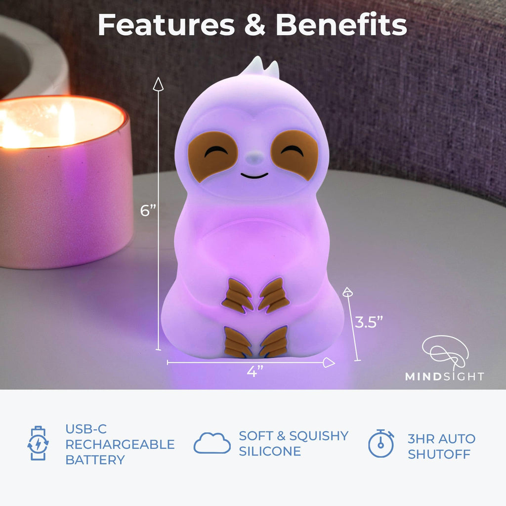 Mindsight 'Original Breathing Buddha' Guided Visual Meditation | 3 Modes to Slow Your Breathing & Calm Your Mind | Stress & Anxiety Relief | Wellness Gift | Adults, Kids, Classrooms | USB Rechargeable
