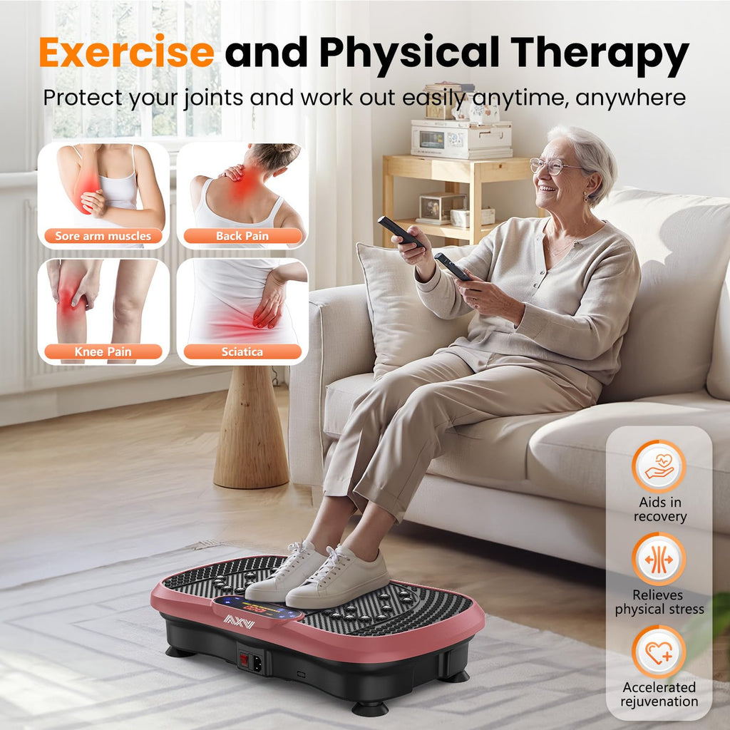 AXV Vibration Plate Exercise Machine Fitness Platform Body Vibrating Board