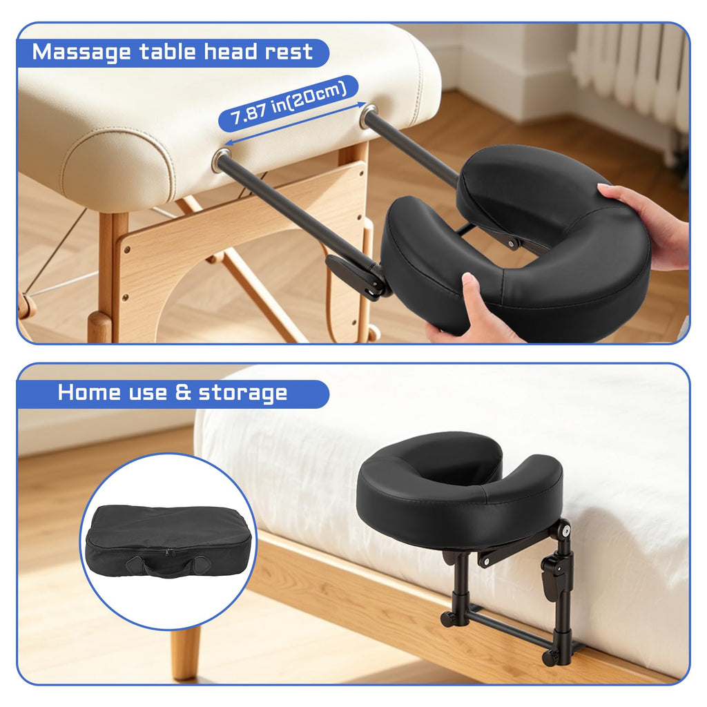 Face Down Massage Pillow for Sleeping, Non-Slip Bottom | Face Down Pillow with Non-Slip Bottom Home Head Cushion and Chest Cushion for SPA & Sleep (Gray)