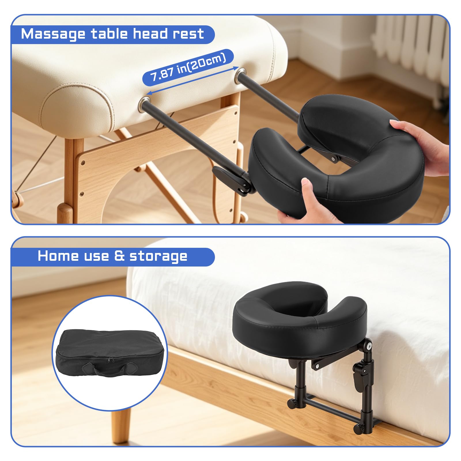 Face Down Massage Pillow for Sleeping, Non-Slip Bottom | Face Down Pillow with Non-Slip Bottom Home Head Cushion and Chest Cushion for SPA & Sleep (Gray)