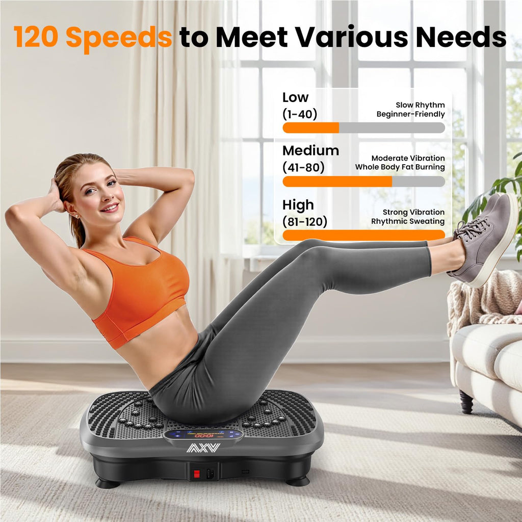 AXV Vibration Plate Exercise Machine Fitness Platform Body Vibrating Board