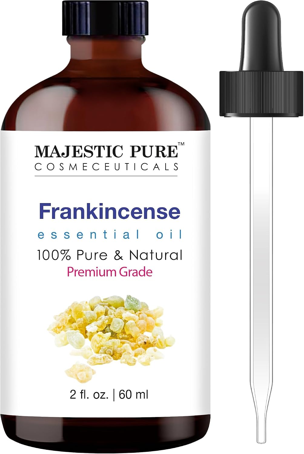 Majestic Pure Lavender Essential Oil for Diffuser - 4 Fl Oz | 100% Natural Essentials Oils for Aromatherapy, Soap and Candle Making Fragrance, Massage and Skin, Lavender Oil