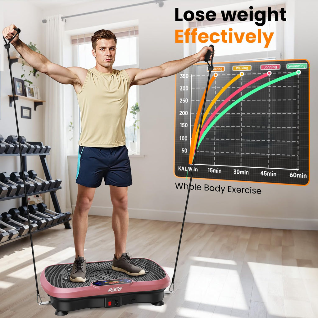 AXV Vibration Plate Exercise Machine Fitness Platform Body Vibrating Board