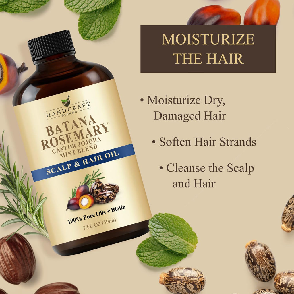 Handcraft Blends Cold-Pressed Organic Castor Oil 16 Fl Oz | Glass Bottle | Roll on Bottle | 100% Pure and Natural | Premium Grade Carrier Oil | Hair, Eyelashes and Eyebrows | Hair and Body