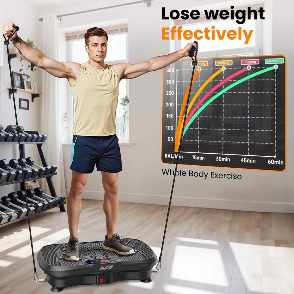AXV Vibration Plate Exercise Machine Fitness Platform Body Vibrating Board