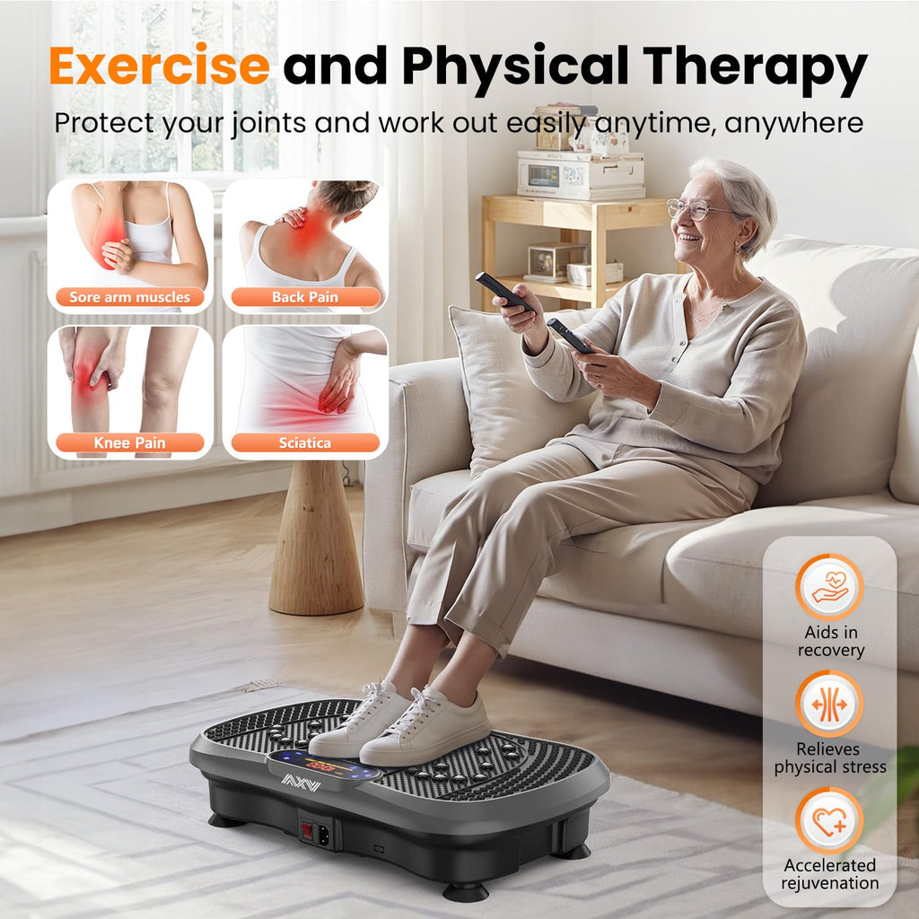 AXV Vibration Plate Exercise Machine Fitness Platform Body Vibrating Board