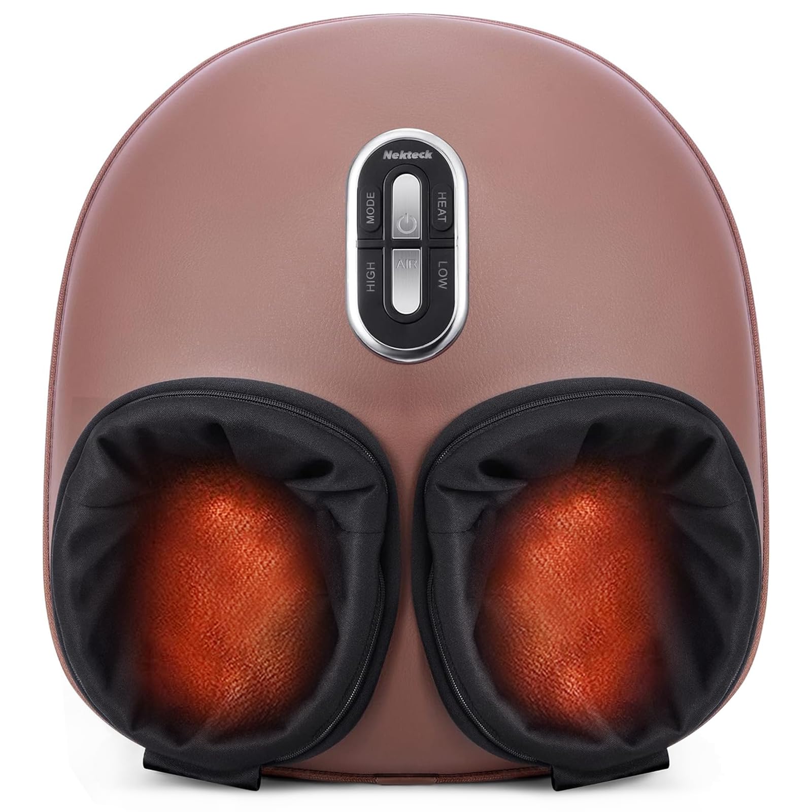 Nekteck Shiatsu Foot Massager with Heat [2026 Upgraded], 3 Modes Deep Kneading Therapy Air Compression, Feet Massage for Plantar Fasciitis, Relaxation Gifts for Men Women Mom Dad Birthday