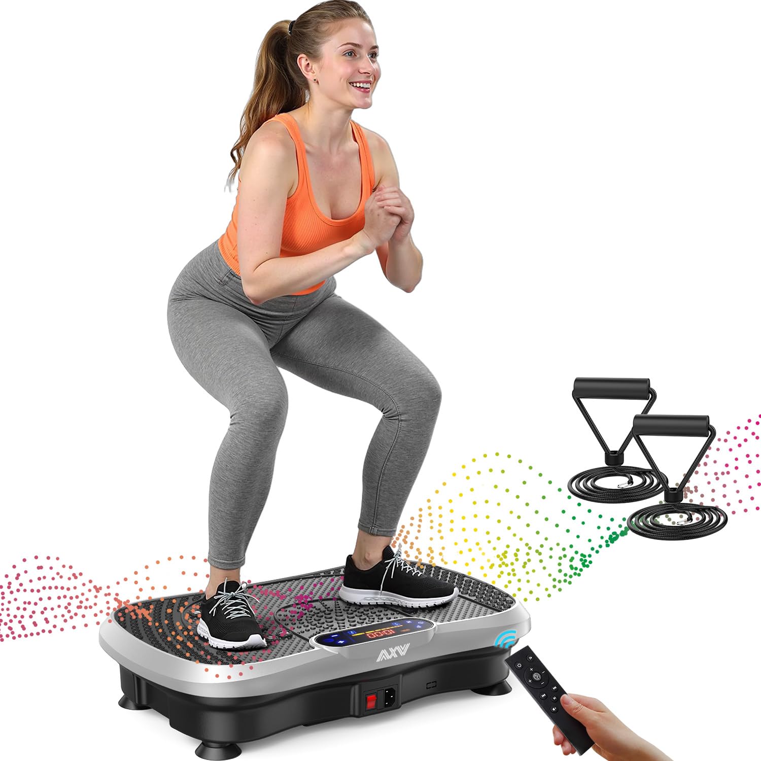 AXV Vibration Plate Exercise Machine Fitness Platform Body Vibrating Board
