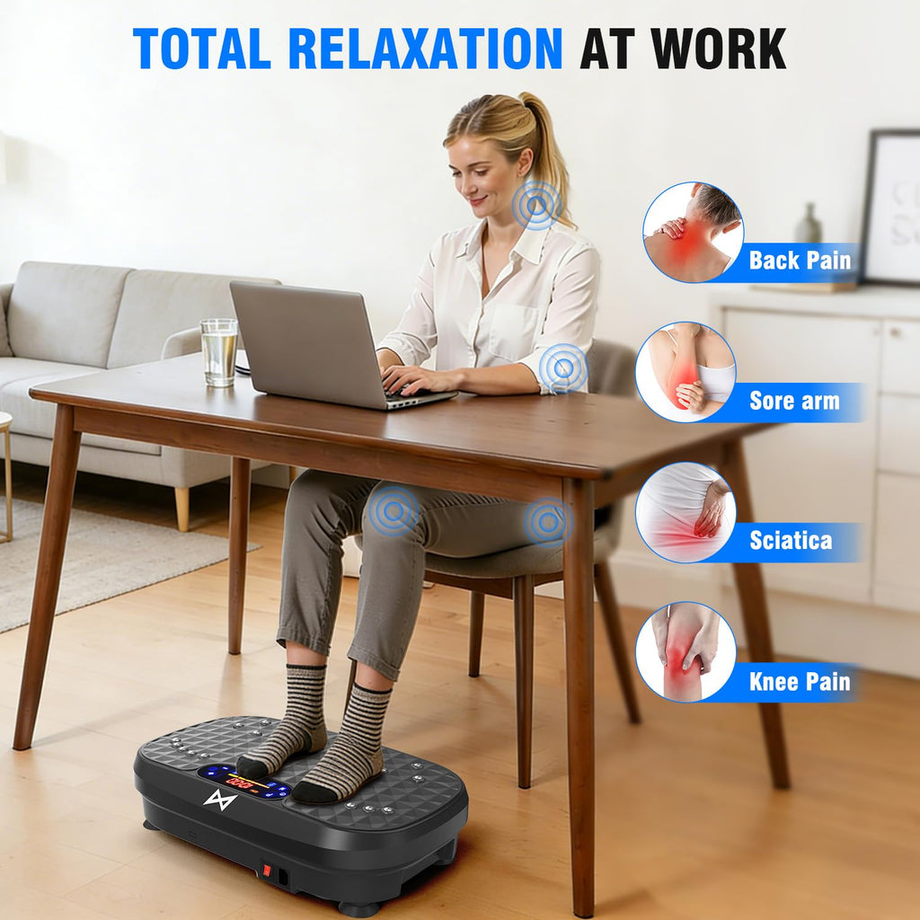 AXV Vibration Plate Exercise Machine Fitness Platform Body Vibrating Board