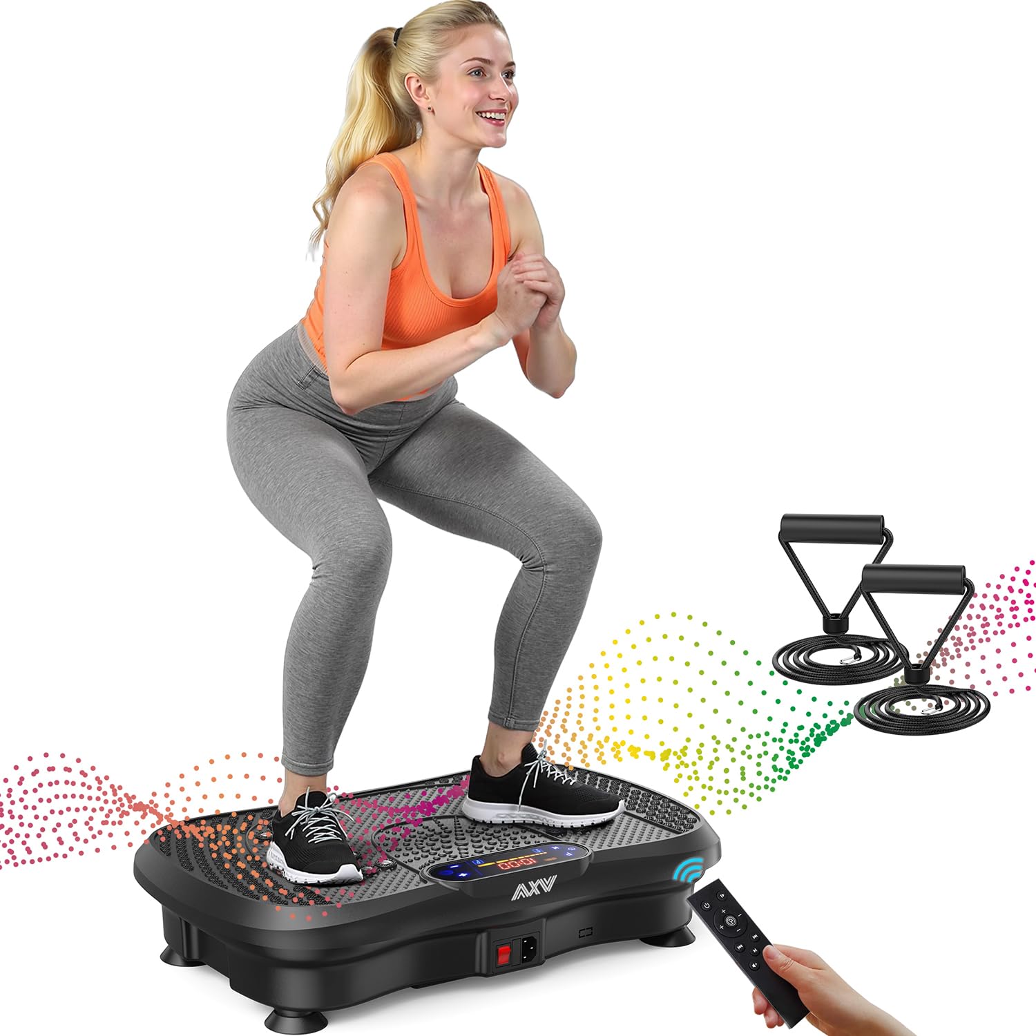 AXV Vibration Plate Exercise Machine Fitness Platform Body Vibrating Board
