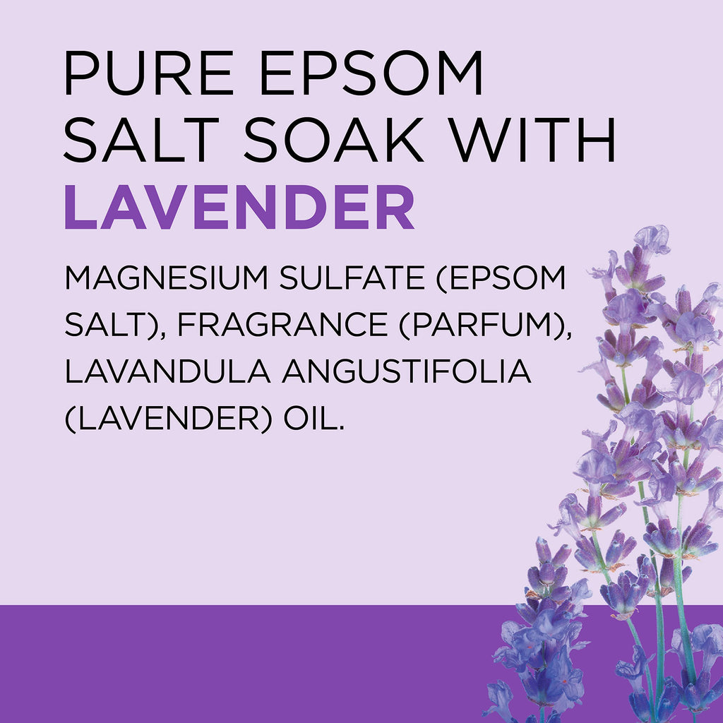 Dr Teal's Epsom Salt Magnesium Soak, Lavender, Eucalyptus & Wellness Trio, 3 lbs (Pack of 3)
