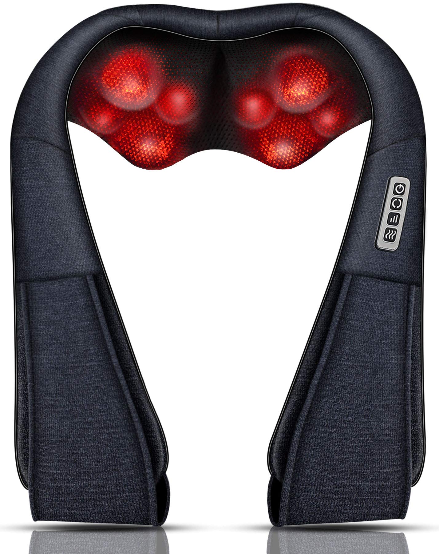 Mo Cuishle Women Men Gifts, Shiatsu Back Shoulder & Neck Massager with Heat | Electric Deep Tissue 4D Kneading Massage, Best Gifts for Mom Dad Wife Husband her Him, Christmas, Birthday (NOT Cordless)