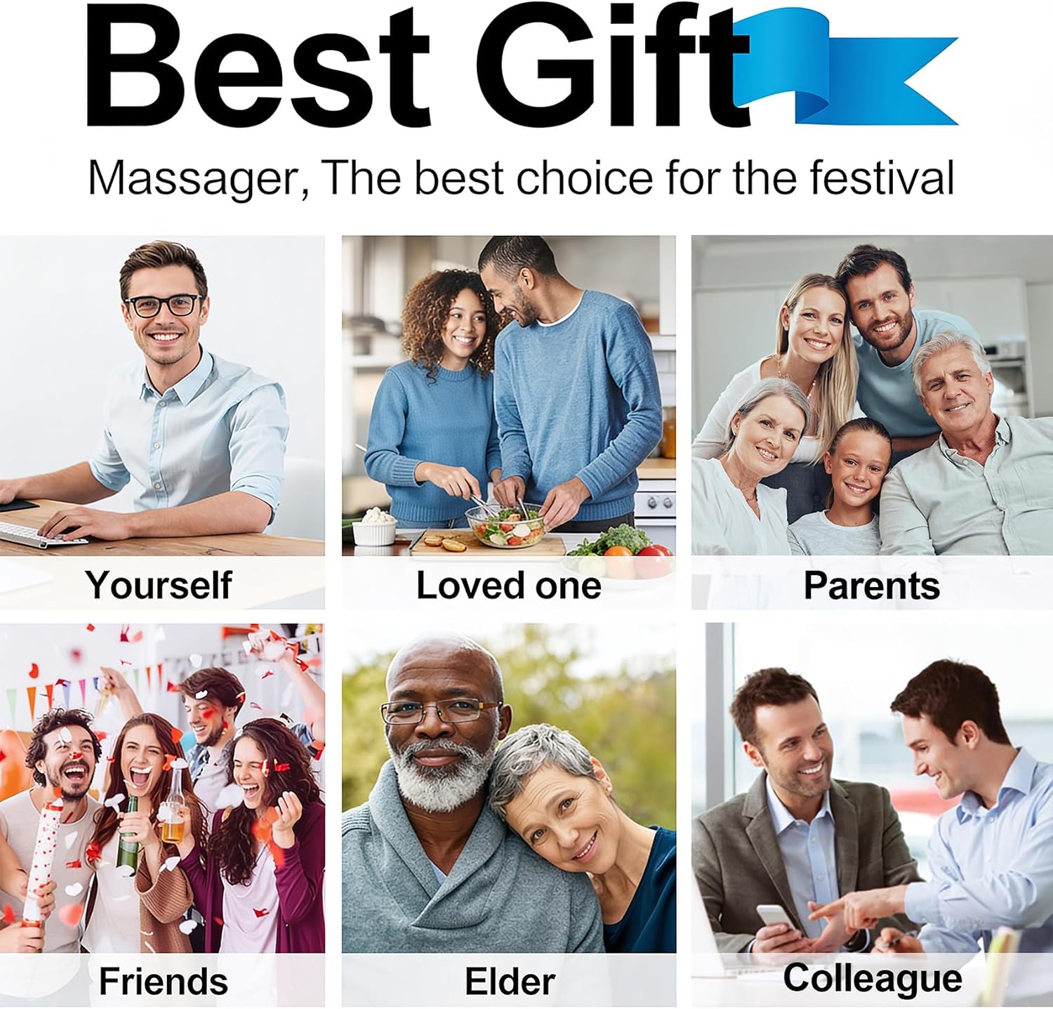 Mo Cuishle Women Men Gifts, Shiatsu Back Shoulder & Neck Massager with Heat | Electric Deep Tissue 4D Kneading Massage, Best Gifts for Mom Dad Wife Husband her Him, Christmas, Birthday (NOT Cordless)