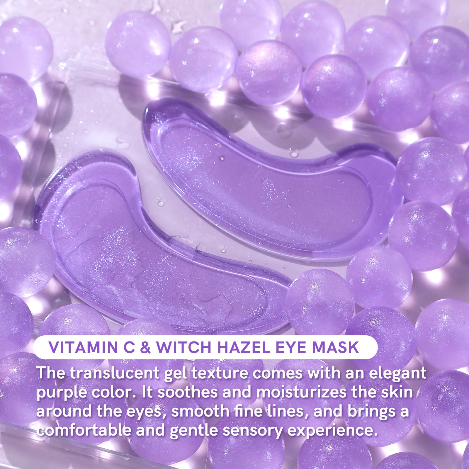 PEAUAMIE Under Eye Patches Gold and Hyaluronic Acid for puffy eyes,Rose Eye Masks for Dark Circles and Puffiness skin care Smooth Wrinkles products 30 Pairs