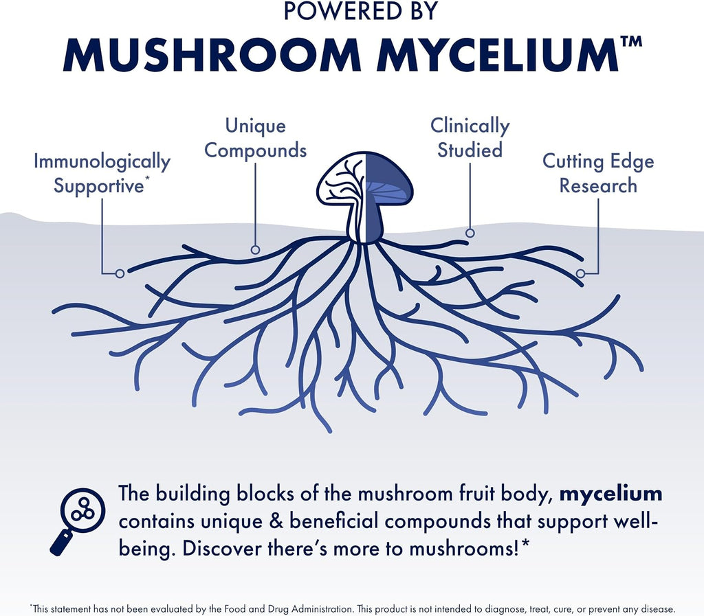 Host Defense MyCommunity Capsules, Immune Support, 120 Capsules | 17 Species Blend Organic Mushroom for Immune Support, 60 Servings