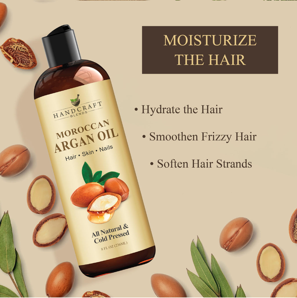 Handcraft Blends Cold-Pressed Organic Castor Oil 16 Fl Oz | Glass Bottle | Roll on Bottle | 100% Pure and Natural | Premium Grade Carrier Oil | Hair, Eyelashes and Eyebrows | Hair and Body