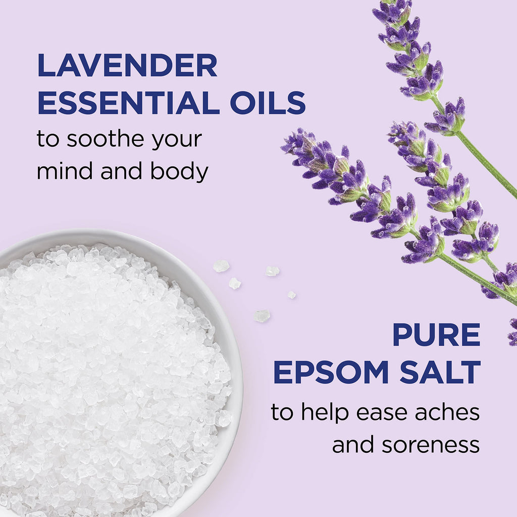 Dr Teal's Epsom Salt Magnesium Soak, Lavender, Eucalyptus & Wellness Trio, 3 lbs (Pack of 3)