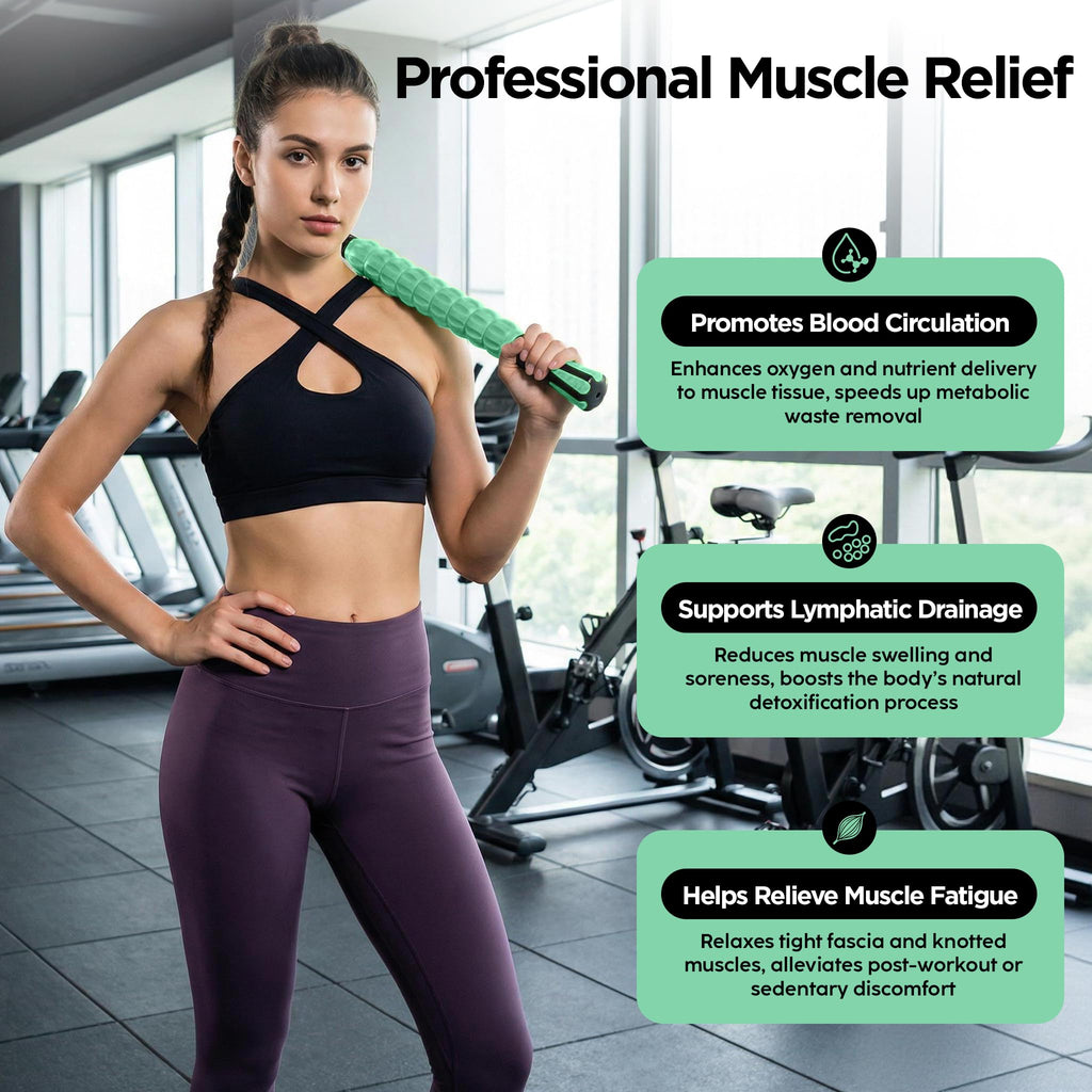 Wooden Cellulite Massage Roller for Legs and Thighs - Handheld Fascia Blaster Tool for Muscle Relief, Lymphatic Drainage & Body Sculpting - Anti Cellulite Massager for Women and Men (12 Wheel)