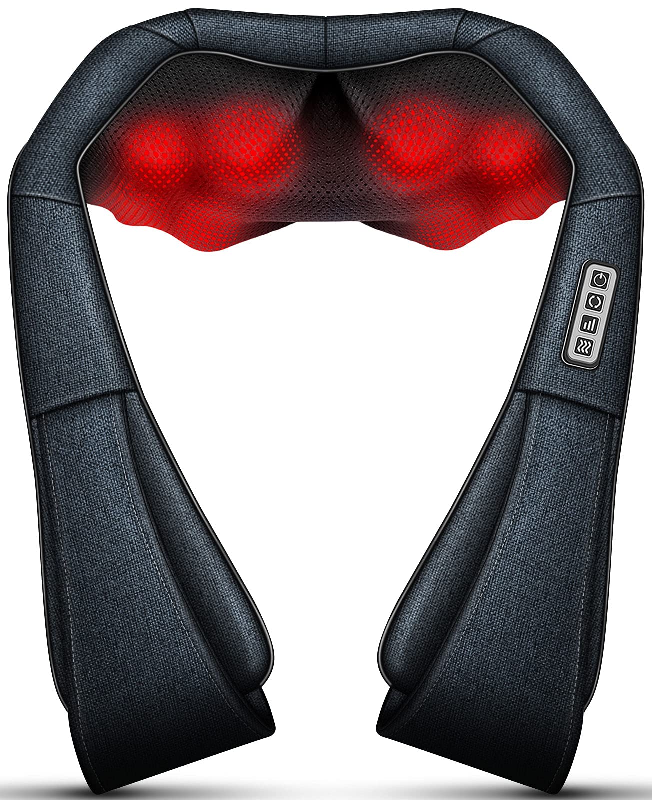 Mo Cuishle Women Men Gifts, Shiatsu Back Shoulder & Neck Massager with Heat | Electric Deep Tissue 4D Kneading Massage, Best Gifts for Mom Dad Wife Husband her Him, Christmas, Birthday (NOT Cordless)