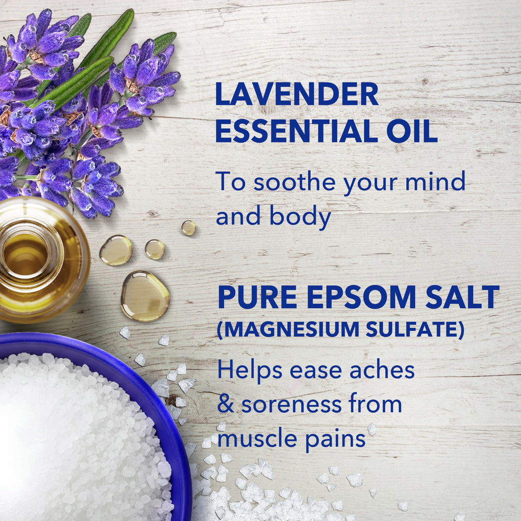 Dr Teal's Epsom Salt Magnesium Soak, Lavender, Eucalyptus & Wellness Trio, 3 lbs (Pack of 3)